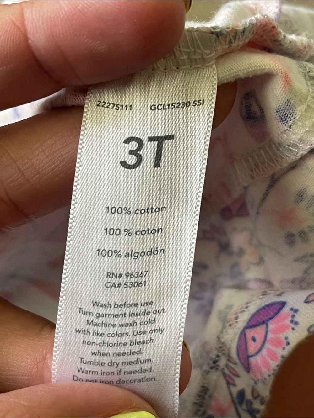 3T floral top